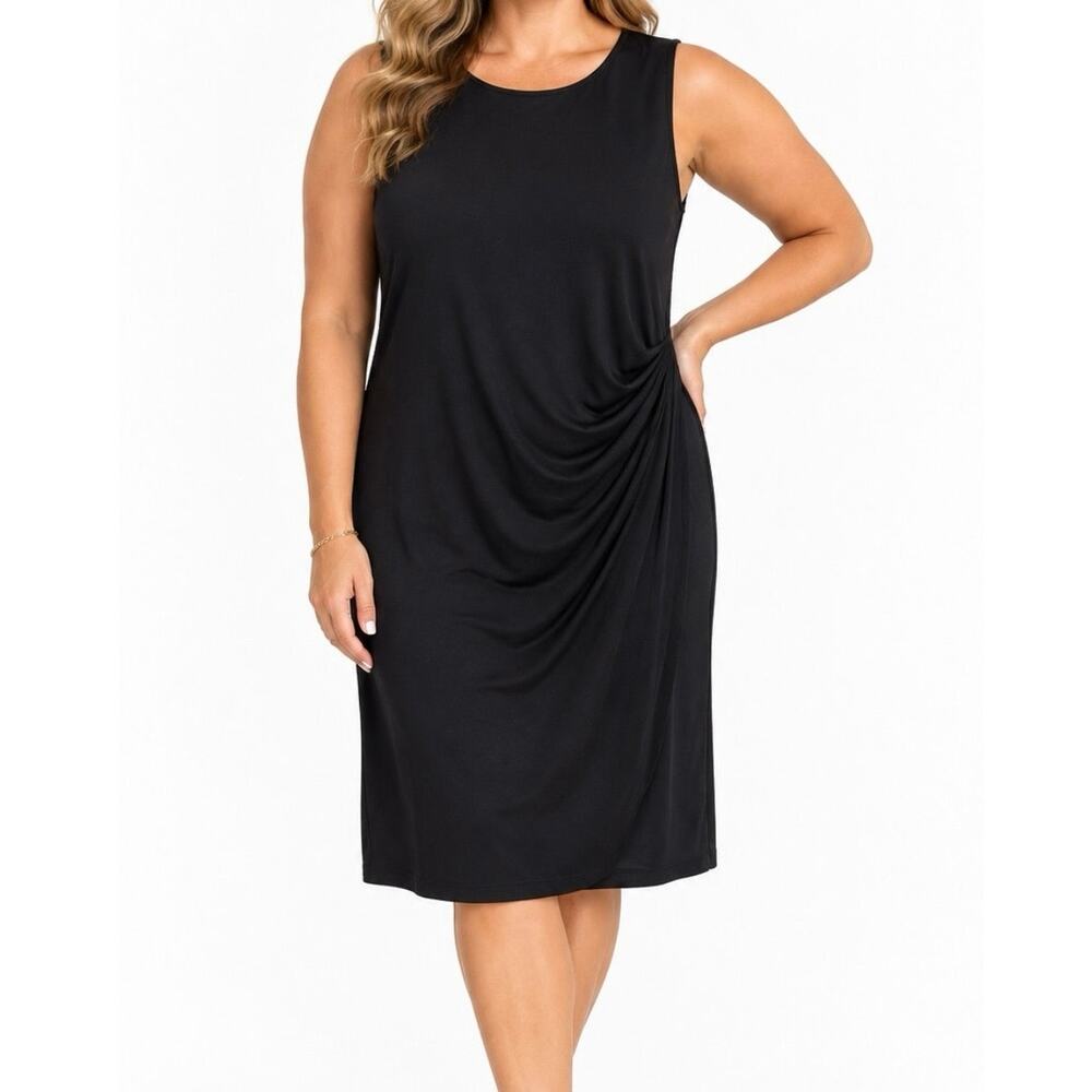 Brooks Brothers Sleeveless Ruched Stretch Jersey Dress Size XL – New With Tags